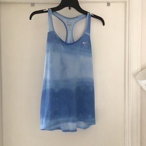NIKE TANK TOP, DRY FIT, BLUE, SIZE M